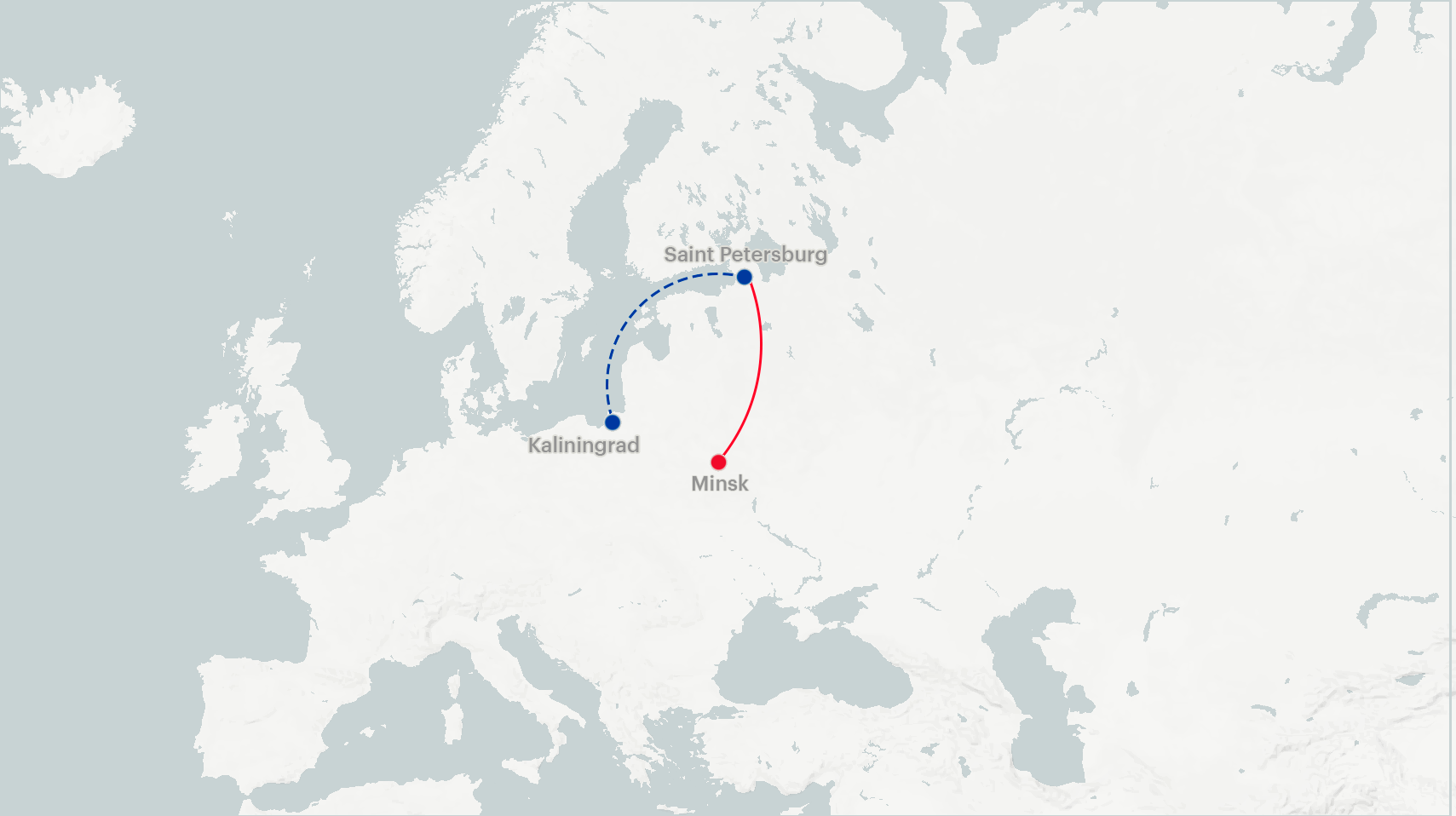 Intermodal service from Kaliningrad and in the opposite direction